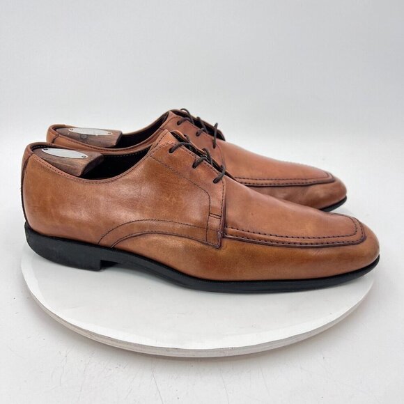 Allen Edmonds Tribeca Men Size 9D Brown Walnut Leather Derby Dress Shoes - Picture 4 of 16